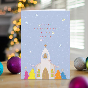 Christmas Time Church Christmas Card