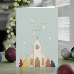Christmas Time Church Christmas Card