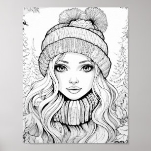 Christmas Time Coloring Poster