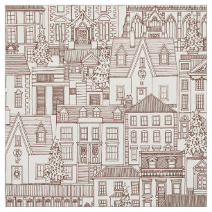 christmas time dark brown pearl fabric