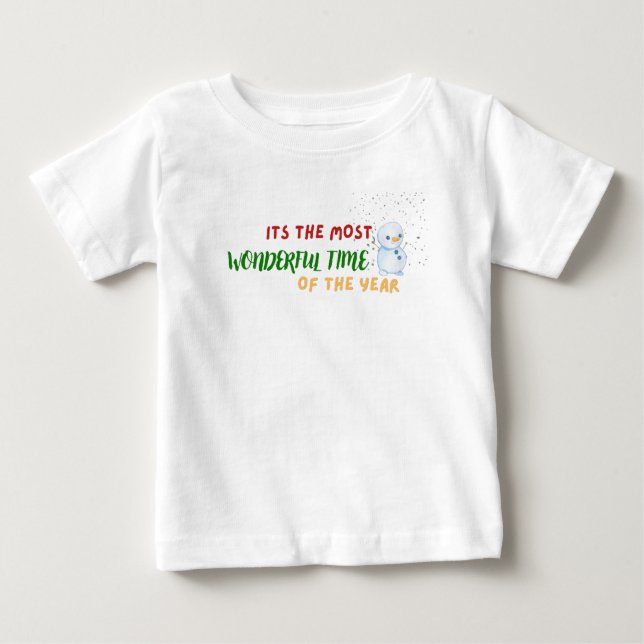 christmas time design baby T-Shirt (Front)