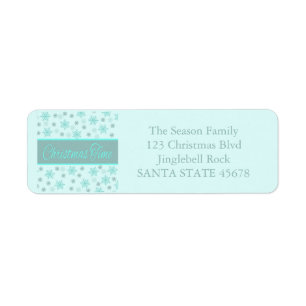 Christmas Time label Return Address Label