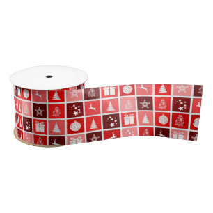 christmas time ribbon satin ribbon