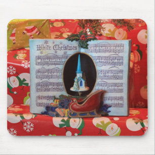 Christmas Time Song Book closeup Mouse Pad