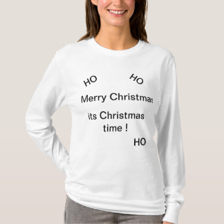 Christmas time womans long sleeve top