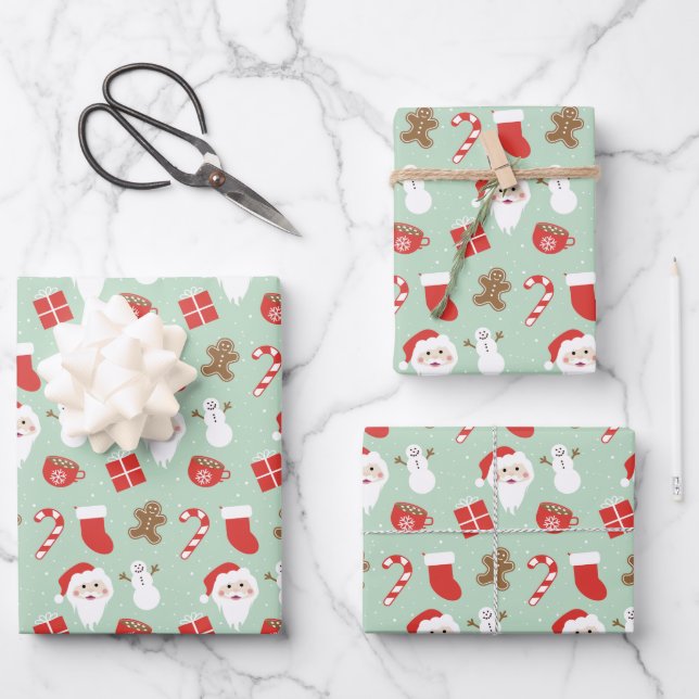 Christmas Time   Wrapping Paper Sheet (Front)
