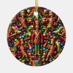 CHRISTMAS ~ Tin Soldiers 19th Century ~ Ceramic Ornament