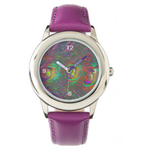 Christmas Tinsel Peacock Feathers Watch