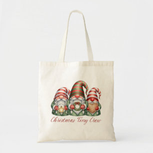 Christmas Tiny Crew Gnome Holiday Tote Bag