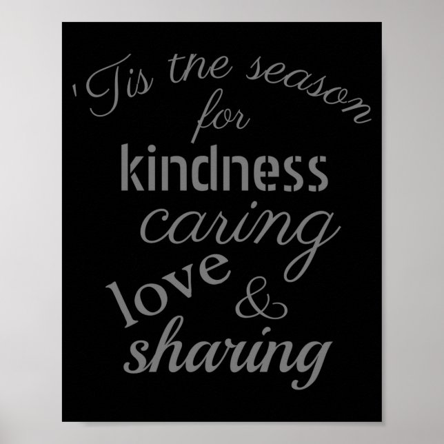 Christmas Tis The Season Saying T Shirt  Poster (Front)