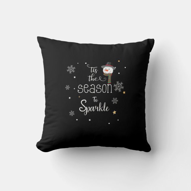 Christmas Tis The Season To Sparkle  Cushion (Front)