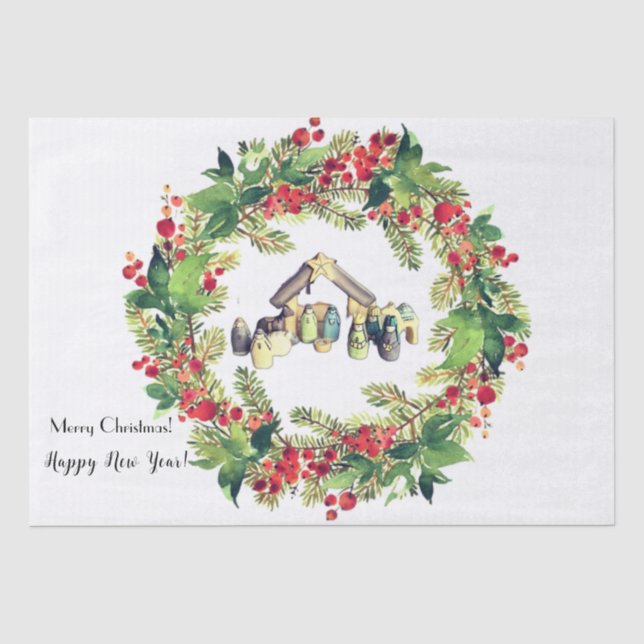 Christmas  tissue paper (Front)