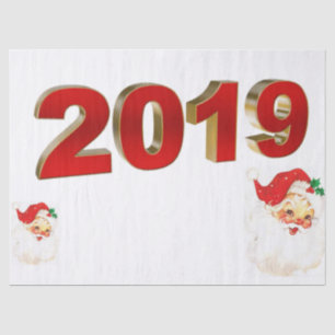 Christmas Tissue Paper, 2019 Santa Paper