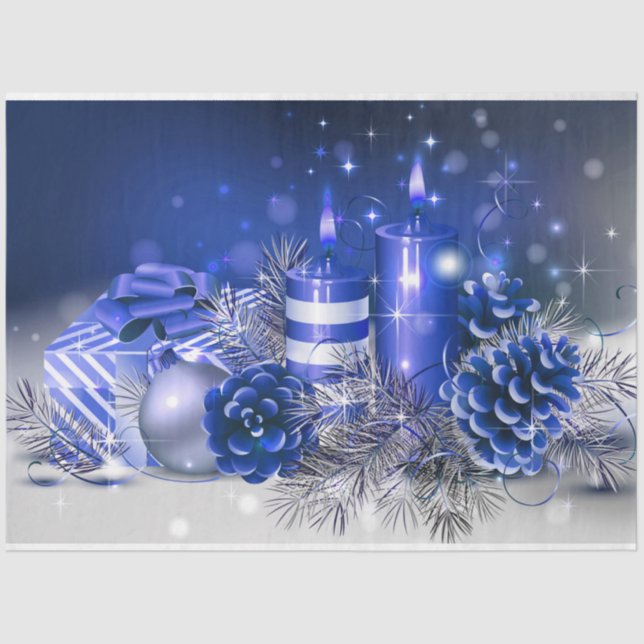 Christmas Tissue Paper/Candles Paper (Front)