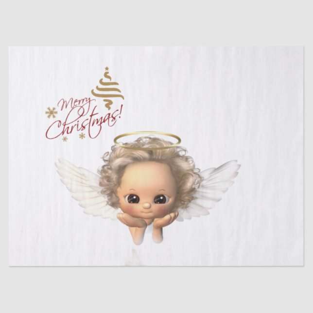 Christmas Tissue Paper, Christmas Angel Tissue Paper (Front)