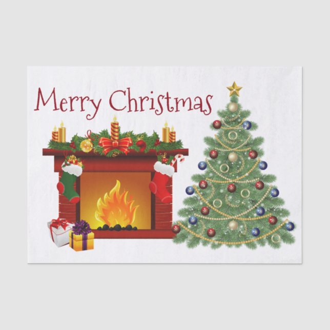 Christmas Tissue Paper/Christmas Tree Paper (Front)