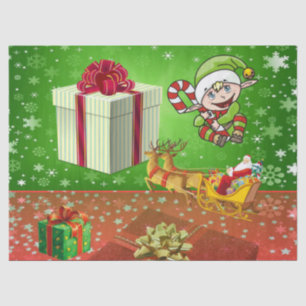 Christmas Tissue Paper, Elf Paper