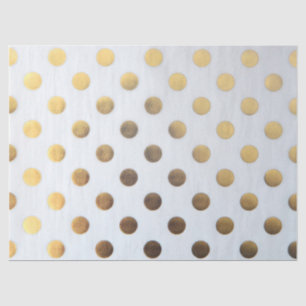Christmas Tissue Paper/Gold Foil Dots Paper
