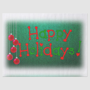 Christmas Tissue Paper, Happy Holidays Paper