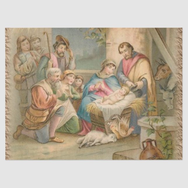 Christmas Tissue Paper, Jesus Christ Paper (Front)