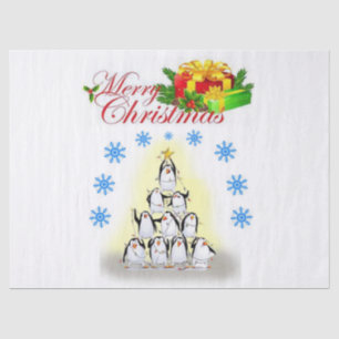 Christmas Tissue Paper, Merry Christmas, Penguin Tissue Paper