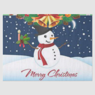 Christmas Tissue Paper, Merry Christmas, Snowman Paper