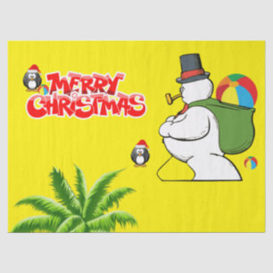 Christmas Tissue Paper, Merry Christmas, Snowman Paper