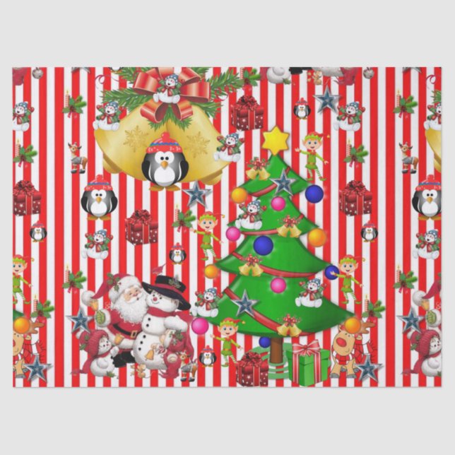 Christmas Tissue Paper Penguin (Front)