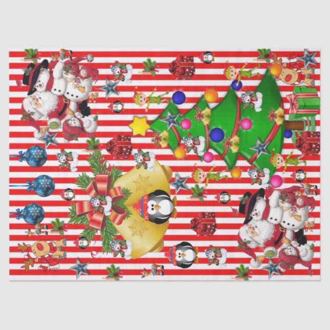 Christmas Tissue Paper Penguin (Front)