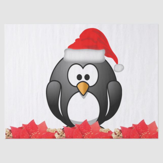 Christmas Tissue Paper, Penguin Paper (Front)