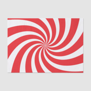 Christmas Tissue Paper Peppermint Candy Cane Swirl