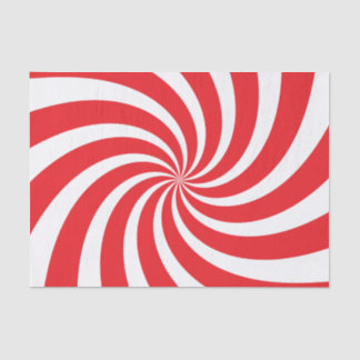 Christmas Tissue Paper Peppermint Candy Cane Swirl