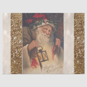 Christmas Tissue Paper, Santa Vintage Tissue Paper