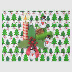 Christmas Tissue Paper Snowman