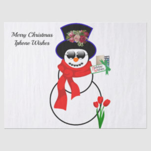 Christmas Tissue Paper, Snowman Iphone 11pro Paper