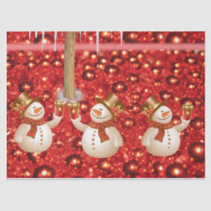 Christmas Tissue Paper, Snowman Paper