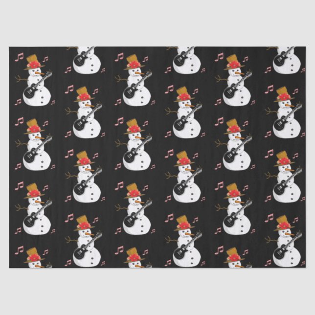 Christmas Tissue Paper, Snowman Paper (Front)
