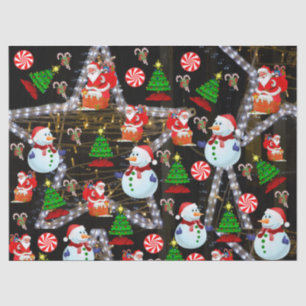 Christmas Tissue Paper, Snowman Paper