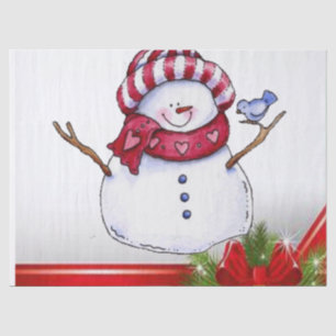 Christmas Tissue Paper, Snowman Paper