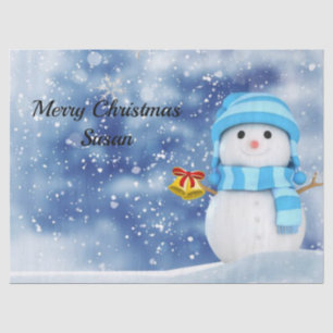 Christmas Tissue Paper, Snowman Paper