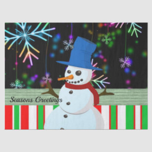 Christmas Tissue Paper, Snowman Paper
