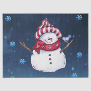 Christmas Tissue Paper, Snowman Paper