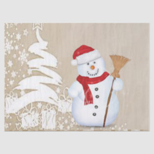 Christmas Tissue Paper, Snowman Paper
