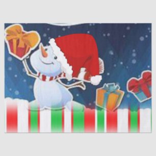 Christmas Tissue Paper, Snowman Paper