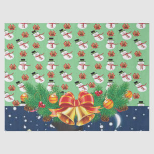 Christmas Tissue Paper, Snowman Paper