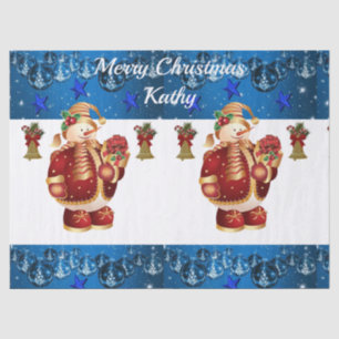 Christmas Tissue Paper, Snowman Paper