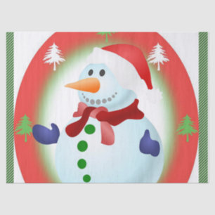 Christmas Tissue Paper, Snowman Paper