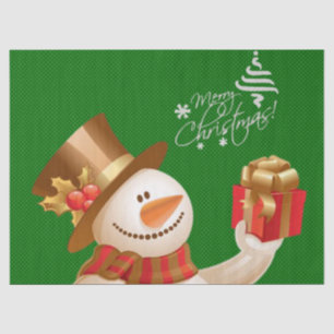 Christmas Tissue Paper, Snowman Paper