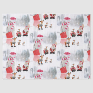 Christmas Tissue Paper, Snowman Paper