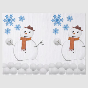 Christmas Tissue Paper, Snowman Paper